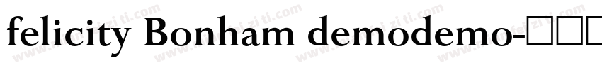 felicity Bonham demodemo字体转换